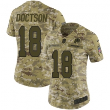 Women's Nike Washington Redskins #18 Josh Doctson Limited Camo 2018 Salute to Service NFL Jersey