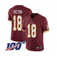 Youth Washington Redskins #18 Josh Doctson Burgundy Red Team Color Vapor Untouchable Limited Player 100th Season Football Jersey