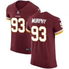 Men's Nike Washington Redskins #93 Trent Murphy Elite Burgundy Red Team Color NFL Jersey