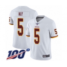 Youth Washington Redskins #5 Tress Way White Vapor Untouchable Limited Player 100th Season Football Jersey