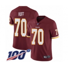 Youth Washington Redskins #70 Sam Huff Burgundy Red Team Color Vapor Untouchable Limited Player 100th Season Football Jersey