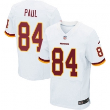 Men's Nike Washington Redskins #84 Niles Paul Elite White NFL Jersey