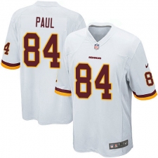 Men's Nike Washington Redskins #84 Niles Paul Game White NFL Jersey