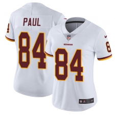 Women's Nike Washington Redskins #84 Niles Paul Elite White NFL Jersey