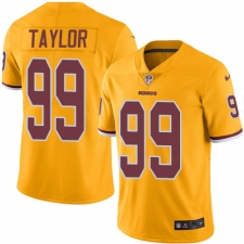 Men's Nike Washington Redskins #99 Phil Taylor Elite Gold Rush Vapor Untouchable NFL Jersey