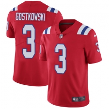 Youth Nike New England Patriots #3 Stephen Gostkowski Red Alternate Vapor Untouchable Limited Player NFL Jersey