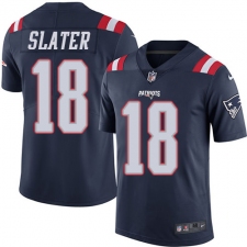 Youth Nike New England Patriots #18 Matthew Slater Limited Navy Blue Rush Vapor Untouchable NFL Jersey