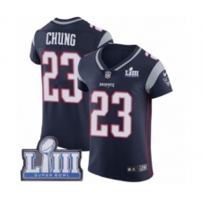 Men's Nike New England Patriots #23 Patrick Chung Navy Blue Team Color Vapor Untouchable Elite Player Super Bowl LIII Bound NFL Jersey