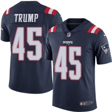 Youth Nike New England Patriots #45 Donald Trump Limited Navy Blue Rush Vapor Untouchable NFL Jersey