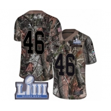 Youth Nike New England Patriots #46 James Develin Camo Untouchable Limited Super Bowl LIII Bound NFL Jersey