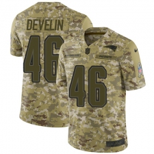 Youth Nike New England Patriots #46 James Develin Limited Camo 2018 Salute to Service NFL Jersey