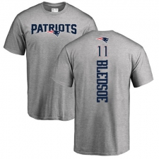 NFL Nike New England Patriots #11 Drew Bledsoe Ash Backer T-Shirt