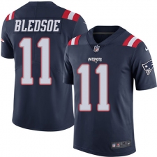 Youth Nike New England Patriots #11 Drew Bledsoe Limited Navy Blue Rush Vapor Untouchable NFL Jersey