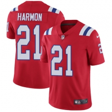 Men's Nike New England Patriots #21 Duron Harmon Red Alternate Vapor Untouchable Limited Player NFL Jersey
