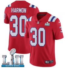 Youth Nike New England Patriots #30 Duron Harmon Red Alternate Vapor Untouchable Limited Player Super Bowl LII NFL Jersey
