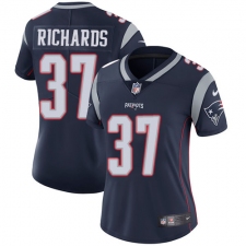 Women's Nike New England Patriots #37 Jordan Richards Navy Blue Team Color Vapor Untouchable Limited Player NFL Jersey