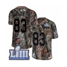 Youth Nike New England Patriots #83 Dwayne Allen Camo Untouchable Limited Super Bowl LIII Bound NFL Jersey