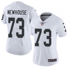 Women's Nike Oakland Raiders #73 Marshall Newhouse White Vapor Untouchable Limited Player NFL Jersey