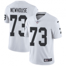Youth Nike Oakland Raiders #73 Marshall Newhouse Elite White NFL Jersey