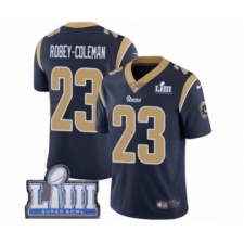 Men's Nike Los Angeles Rams #23 Nickell Robey-Coleman Navy Blue Team Color Vapor Untouchable Limited Player Super Bowl LIII Bound NFL Jersey
