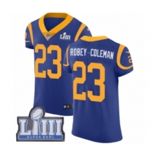 Men's Nike Los Angeles Rams #23 Nickell Robey-Coleman Royal Blue Alternate Vapor Untouchable Elite Player Super Bowl LIII Bound NFL Jersey