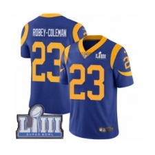 Men's Nike Los Angeles Rams #23 Nickell Robey-Coleman Royal Blue Alternate Vapor Untouchable Limited Player Super Bowl LIII Bound NFL Jersey