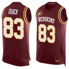 Men's Nike Washington Redskins #83 Brian Quick Limited Red Player Name & Number Tank Top NFL Jersey