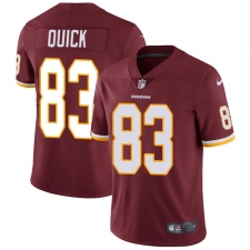 Youth Nike Washington Redskins #83 Brian Quick Burgundy Red Team Color Vapor Untouchable Limited Player NFL Jersey