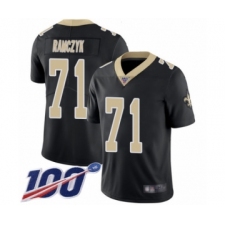 Men's New Orleans Saints #71 Ryan Ramczyk Black Team Color Vapor Untouchable Limited Player 100th Season Football Jersey
