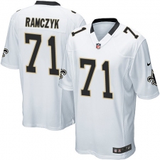 Men's Nike New Orleans Saints #71 Ryan Ramczyk Game White NFL Jersey