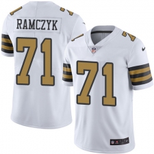 Youth Nike New Orleans Saints #71 Ryan Ramczyk Limited White Rush Vapor Untouchable NFL Jersey