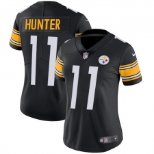 Women's Nike Pittsburgh Steelers #11 Justin Hunter Black Team Color Vapor Untouchable Limited Player NFL Jersey