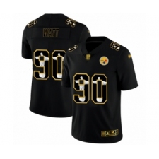 Men's Pittsburgh Steelers #90 T. J. Watt Black Jesus Faith Limited Player Football Jersey