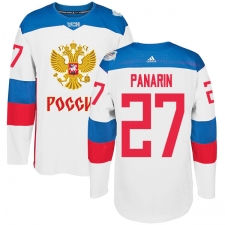 Men's Adidas Team Russia #27 Artemi Panarin Premier White Home 2016 World Cup of Hockey Jersey