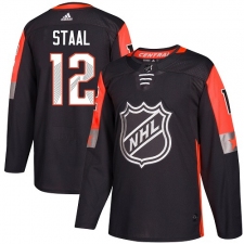 Men's Adidas Minnesota Wild #12 Eric Staal Authentic Black 2018 All-Star Central Division NHL Jersey