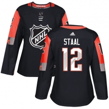 Women's Adidas Minnesota Wild #12 Eric Staal Authentic Black 2018 All-Star Central Division NHL Jersey