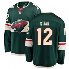 Youth Minnesota Wild #12 Eric Staal Fanatics Branded Green Home Breakaway NHL Jersey