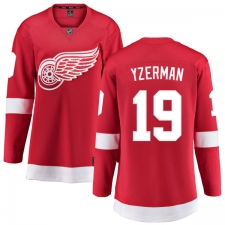 Women's Detroit Red Wings #19 Steve Yzerman Fanatics Branded Red Home Breakaway NHL Jersey
