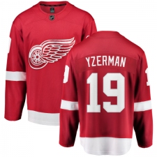 Youth Detroit Red Wings #19 Steve Yzerman Fanatics Branded Red Home Breakaway NHL Jersey