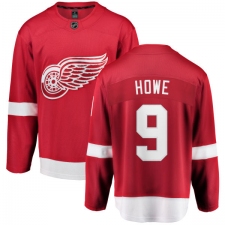 Men's Detroit Red Wings #9 Gordie Howe Fanatics Branded Red Home Breakaway NHL Jersey