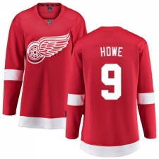 Women's Detroit Red Wings #9 Gordie Howe Fanatics Branded Red Home Breakaway NHL Jersey