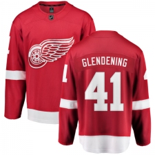 Men's Detroit Red Wings #41 Luke Glendening Fanatics Branded Red Home Breakaway NHL Jersey