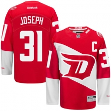 Men's Reebok Detroit Red Wings #31 Curtis Joseph Authentic Red 2016 Stadium Series NHL Jersey