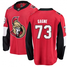 Youth Ottawa Senators #73 Gabriel Gagne Fanatics Branded Red Home Breakaway NHL Jersey