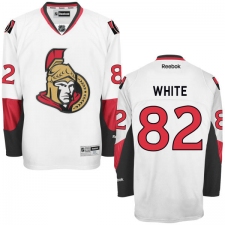 Women's Reebok Ottawa Senators #82 Colin White Authentic White Away NHL Jersey