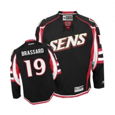 Men's Reebok Ottawa Senators #19 Derick Brassard Authentic Black Third NHL Jersey