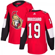 Youth Adidas Ottawa Senators #19 Derick Brassard Authentic Red Home NHL Jersey