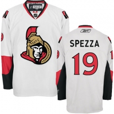Men's Reebok Ottawa Senators #19 Jason Spezza Authentic White Away NHL Jersey