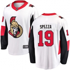 Youth Ottawa Senators #19 Jason Spezza Fanatics Branded White Away Breakaway NHL Jersey