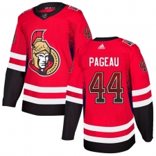 Men's Adidas Ottawa Senators #44 Jean-Gabriel Pageau Authentic Red Drift Fashion NHL Jersey